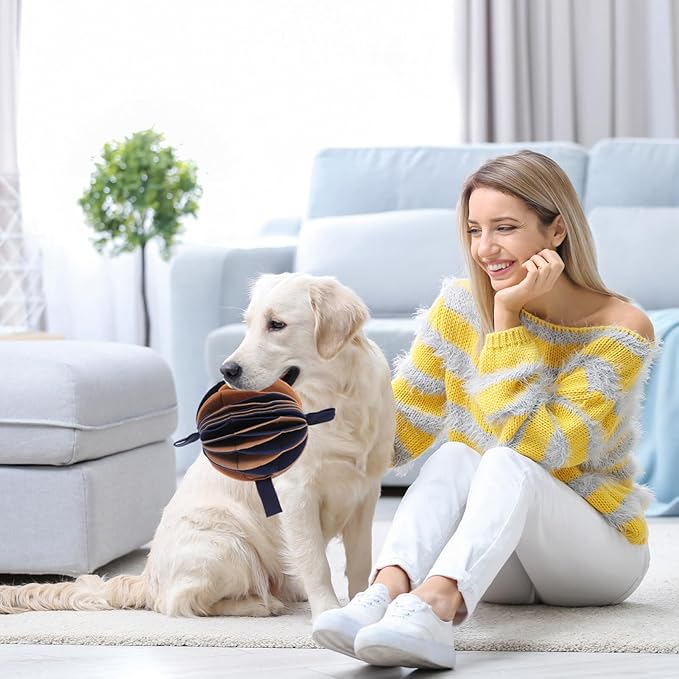 NOLITOY Colorful Snuffle for Dogs Interactive Treat Dispensing Toy for Mental and Slow Feeding Fun and Engaging Puzzle Game for Pet Training and Chewing Instincts