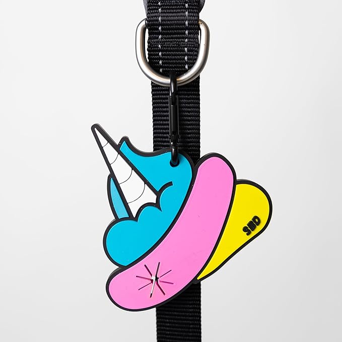 small BIG Dog's DingleBerries- Unicorn Poop, Poop Bag Holder, Dog Waste Bag Holder, Hands Free Waste Bag Carrier