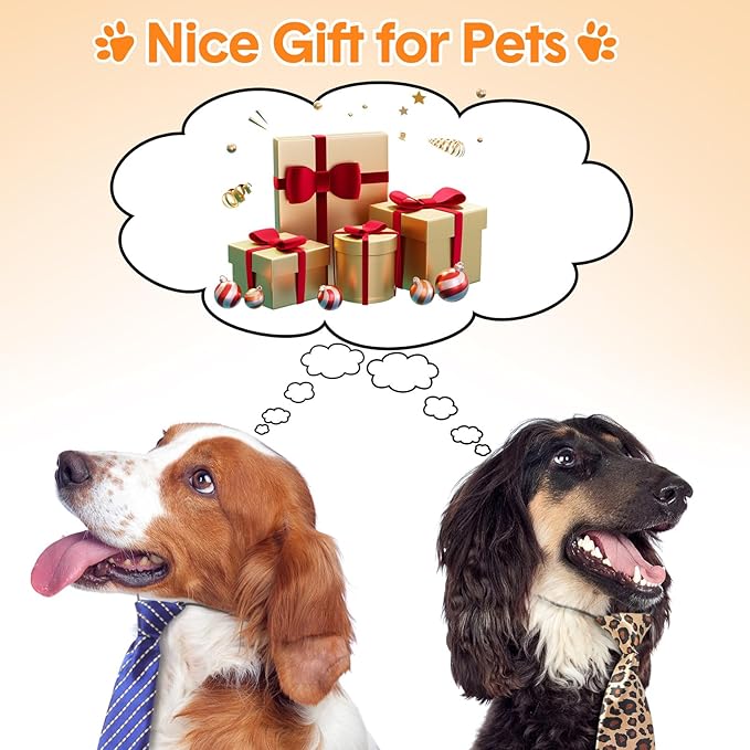 Newcotte 110 Pcs Large Dog Ties Bulk Adjustable Neck Ties Collar Grooming Neckties for Girl Boy Winter Dogs Gift Favor (Fresh)