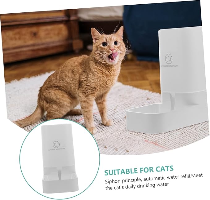 1pc Capacity Pet Water Dispenser for Cats and Dogs Automatic Water Bowl Continuous for Pets Convenient and Practical Drinking Feeder