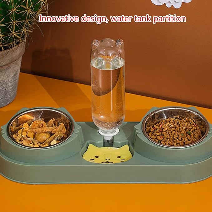 Pet Feeding Bowl Dog Food Small Dogs Food Large Capacity Anti-Skid Feeding Dispenser Kitten Feeder Pet Supplies for Small Dogs Treats