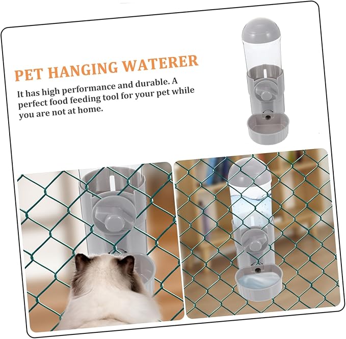 BESPORTBLE Automatic Drinking Fountain Small Pet Water Dispenser for Dogs Cats Pet Hanging Waterer Safe Abs Material Dog Cage Water Dispenser