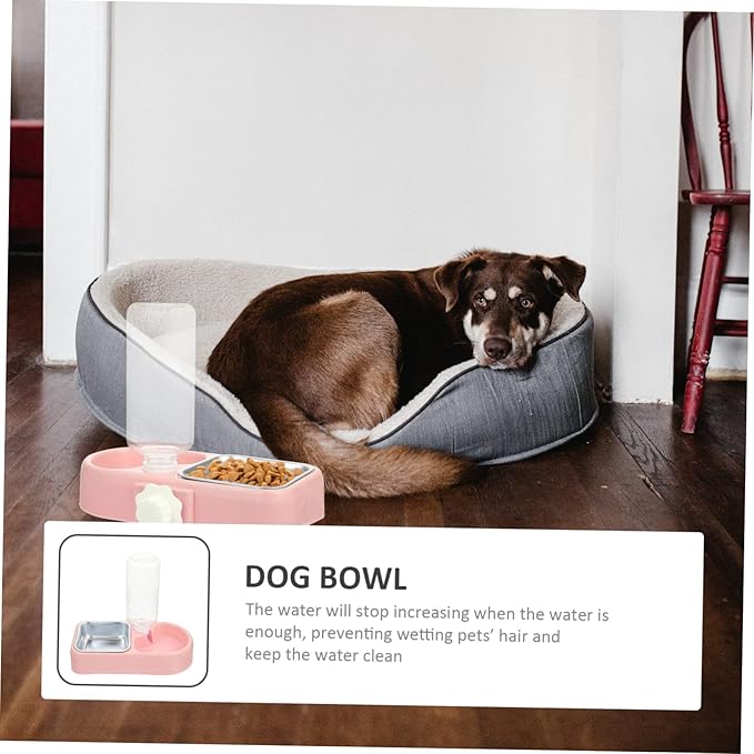 1set Automatic Pet Feeder Detachable Cat Bowls Dual Food and Water Dispenser for Dogs and Cats Convenient Hanging for Easy Monitoring and Refilling