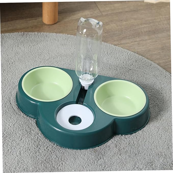 YARNOW Automatic Pet Feeder and Water Dispenser Multi-Function Pet Supplies for Dogs and Cats Non- Design Removable Food and Water Bowl