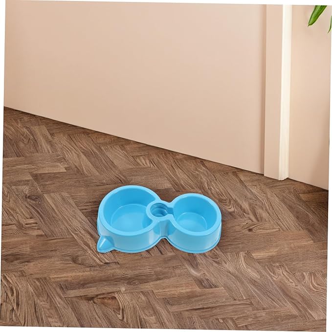 TOYANDONA Pet Feeder Automatic Water Dispenser Dual Bowls for Food and Hydration Material for Dogs and Cats Convenient Feeding for Busy Pet Owners