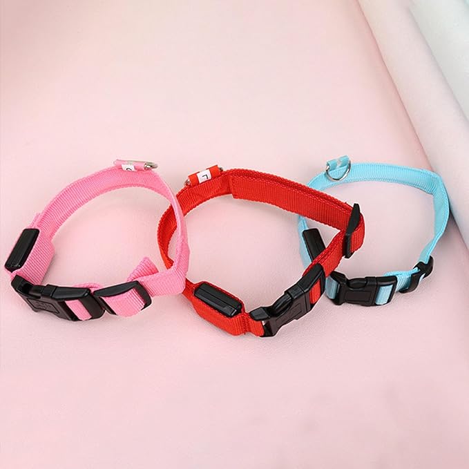 Adjustable Glowing Collar for Small Large Dogs Ensuring for Night Walk Multicolored Dog Collar for Large Dogs