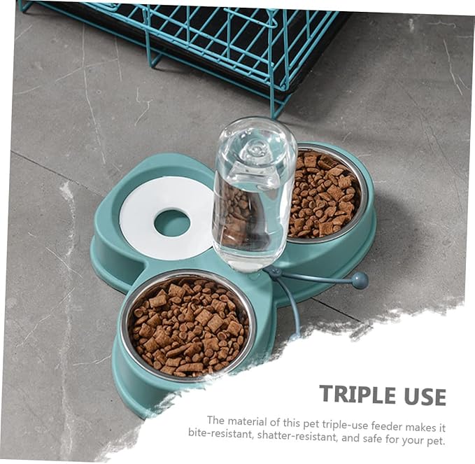 Automatic Waterer Feeder for Dogs Dog Water and Food Dispenser Pet Feeding Station