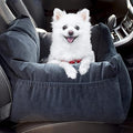Car Seat Booster Bed,Dog Car Seat for Small Dogs Or Cats,Dog Safety Car Seat with Storage Pocket, Clip-On Safety Leash and Washable Cover for Dog, Cat, and Any Pets Under 25Lbs