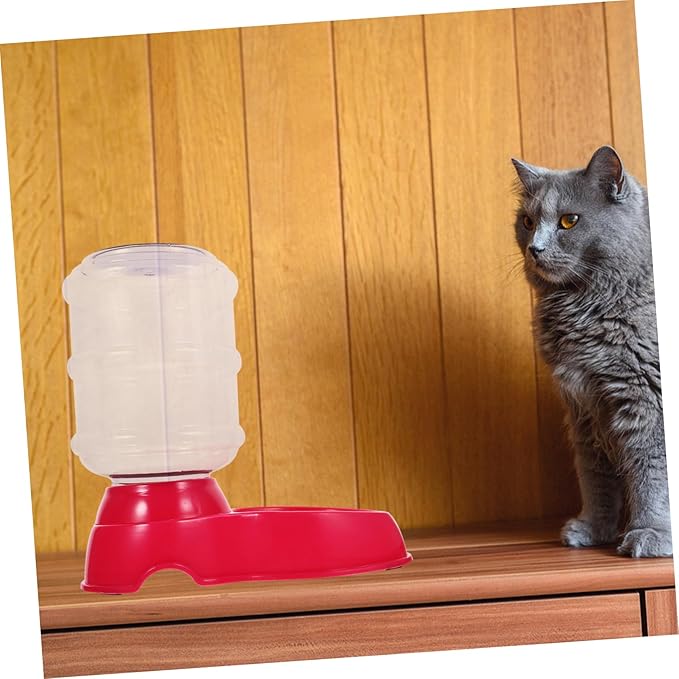 PET Automatic Drinking Fountain 3.5L Dog Water Dispenser Food Bowl Pink PET Watering Device for Cats and Dogs Easy Clean Indoor Use