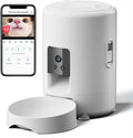 PeekABowl Smart Pet Feeder - Automatic & Interactive Feeder - Live Camera, 2-Way Audio, Feeding App, 2L Capacity - Cat & Dog