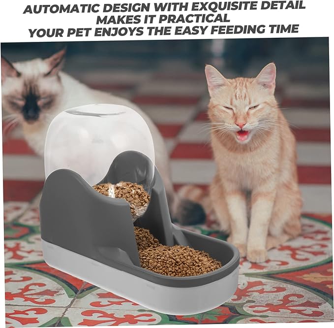 Happyyami 1pcs Automatic Pet Water Dispenser for Cats and Dogs Large Capacity Feeder Easy to Removable Design Plastic Holder for Pet Hydration