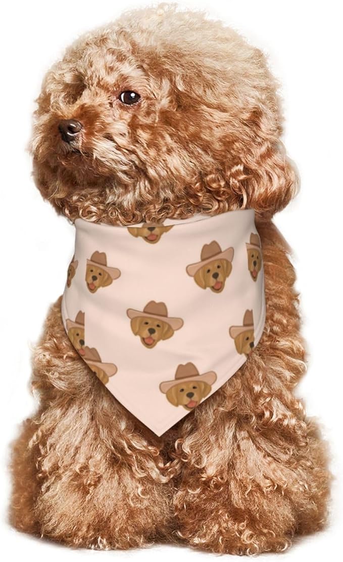 Western Dog Bandanas, Cartoon Cowboy Dog Scarf, Accessories Puppy Kitten Party Festival and Daily Wearing,West Cowboy Accessories Party Cosplay (Puppy)