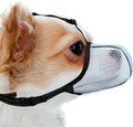 Dog Muzzle, Breathable Soft for Extra Small Dogs to Anti & Prevent Barking Biting Chewing, Reflective & Adjustable Basket Muzzle with Air Mesh for Dachshund Blue XS