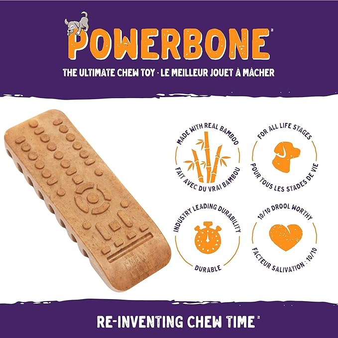 Powerbone TV Remote 7" Chew Toys for Dogs