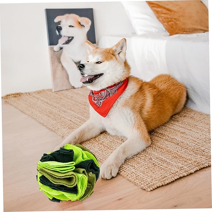 Dog Sniffing Training Toy Interactive Pet Food Leakage Ball for Slow Feeding and Engaging Playtime Upgraded Snuffle Ball for Dogs