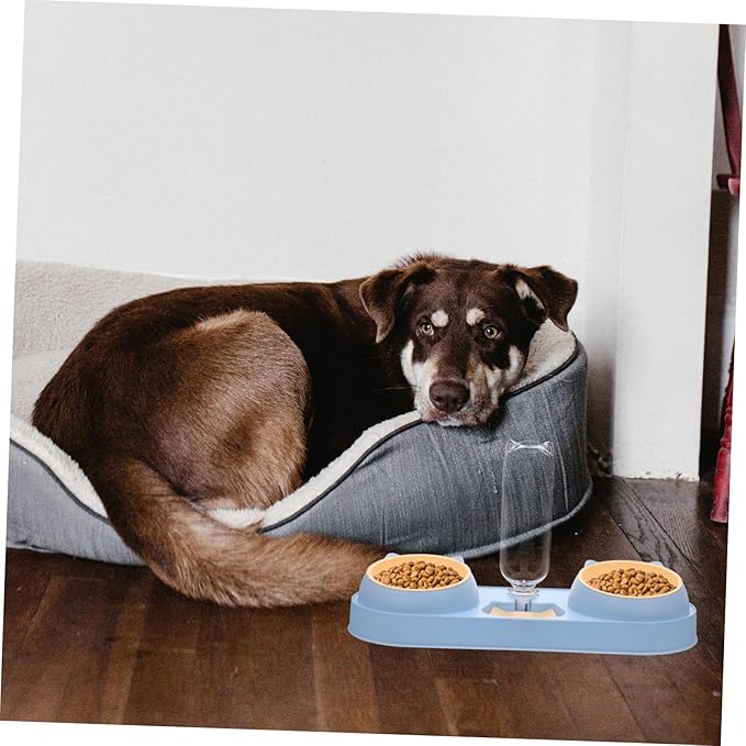 ibasenice Pet Feeder Automatic Cat Dog Feeder Elevated Food Bowls Pet Feeding Device Cat Food Bowl Water Dispenser