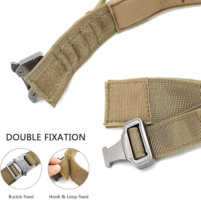 Military Tactical Dog Collar German Shepard Medium Large Dog Collars for Walking Training Duarable Dog Collar Control Handle Yellow XL