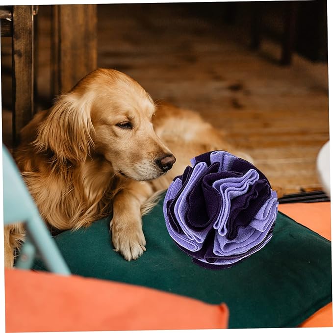 SUPVOX Pet Sniffing Ball Interactive Foraging Toy for Dogs Upgraded Fleece Material Stimulates Smell Reduces Boredom for Playtime and Training Activities