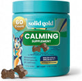 Solid Gold Calming Chews for Dogs - Dog Calming Chews W/Melatonin for Separation, Stress & Hyperactivity Relief - Supports Relaxation for Travel, Fireworks & Storms - All Ages & Sizes - Bacon - 60ct