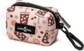 Lucy & Co. Dog Poop Bag Holder - Leak Proof Dispenser with Leash Attachment - Easy Refills - Hygienic Pet Poop Pickup - Tan White Coffee