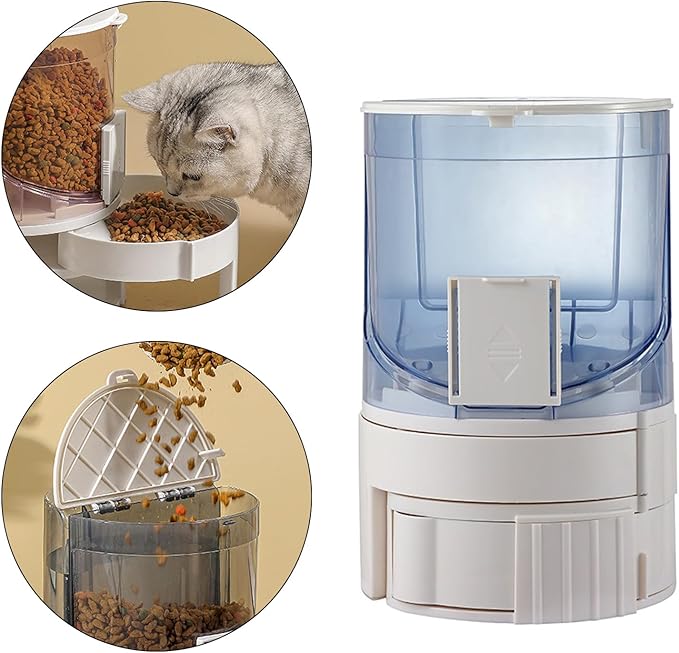 2in1 Pet Water Bowl Food Feeder Automatic Dog Feeding Dispenser Drinking Container Dishware Automatic Drinking for Cats Wet and Dry