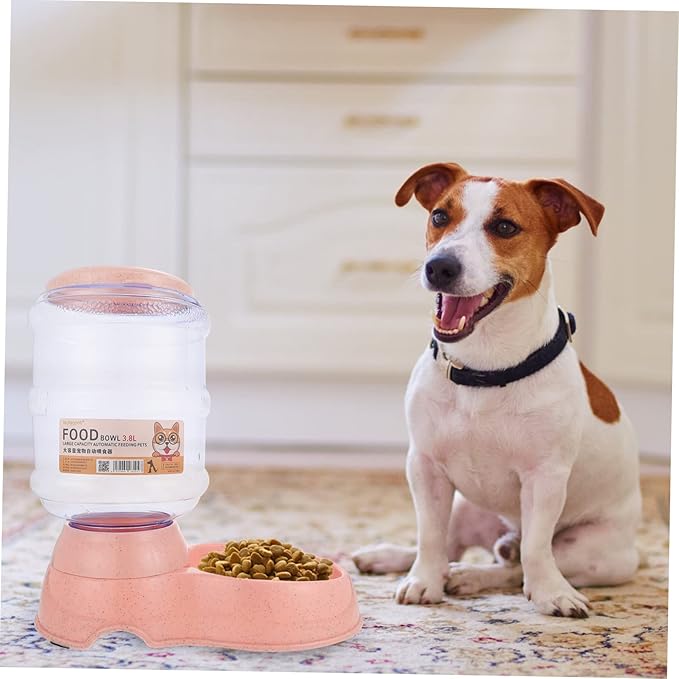 VANZACK 3.8L Automatic PET Feeder Plastic Dog and Cat Food Dispenser Timer Large Capacity PET Feeding Bowl for Indoor Use
