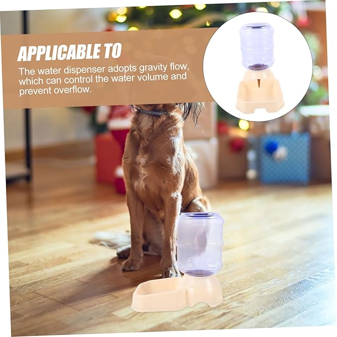 Safe Easy Pet Water Feeder Gravity-Driven Dog Cat Water Dispenser Compact Pet Supply