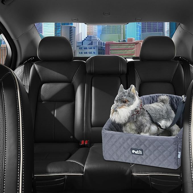 Dog Car Seat Boosters, Detachable Pet Travel Bed, Dog Car Bed Back Seat Booster, for Puppy Kitten Automotive Truck SUV Home Indoor Long Driving Road Trip