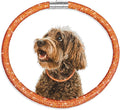 Stylish and Luxurious Diamond Dog Collar,Magnetically Absorbent Clasp,Full Diamond Design,Perfect for Wedding and Everyday Walking - Rose Red Diamons Necklace Collar for Small Dogs,14''
