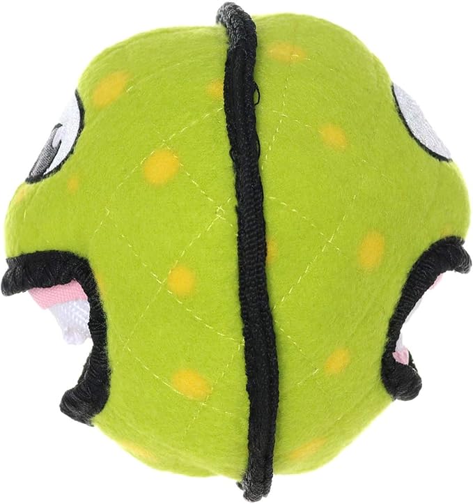 TUFFY® - World's Tuffest Soft Dog Toy - Alien - Multiple Layers. Made Durable, Strong & Tough. Interactive Play (Tug, Toss & Fetch). Machine Washable & Floats. (Ball Green, Large 2 Pack)