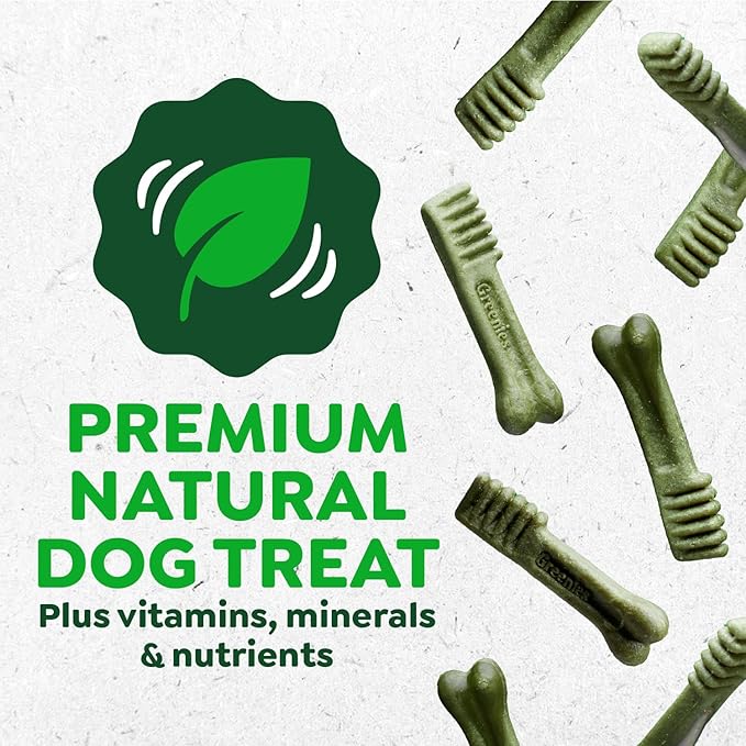Greenies Veterinarian-Recommended Natural Dental Dog Treats, Large Size, Original Flavor, 27 oz. Pack, 17 Count