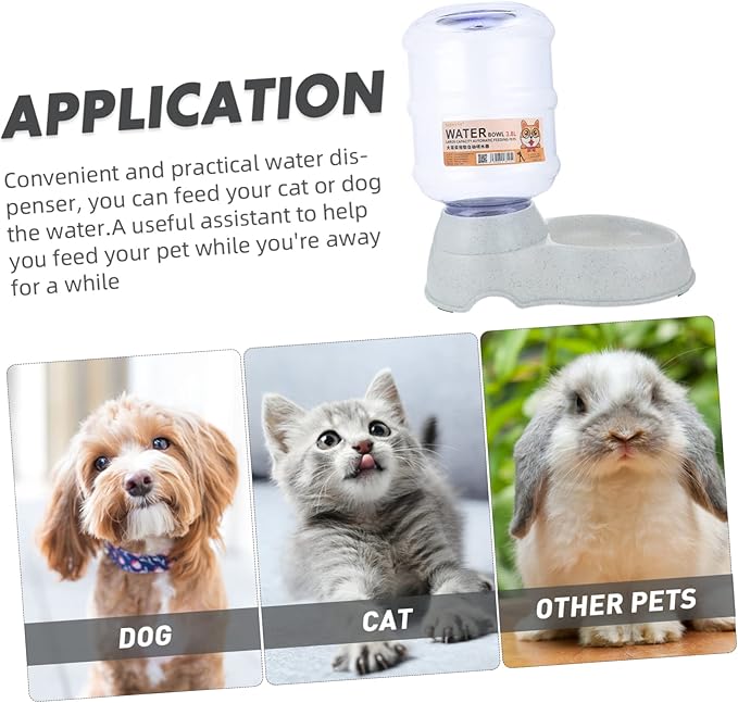 Automatic Pet Waterer Large Capacity Cat and Dog Water Bowl Feeder Safe Easy to Use Pet Water Container