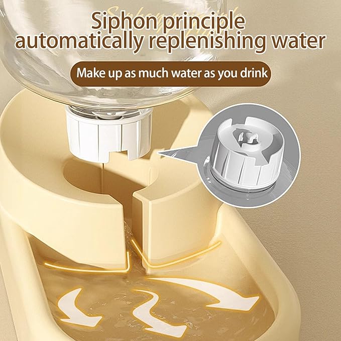 Automatic Feeder And Water Bowl Set And Small Dogs With Clear Food Storage Container Home Decors
