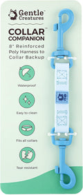 Gentle Creatures Collar Companion - Reinforced, Waterproof Poly Backup Clip for Dog Harness, Prong, Pinch Collars, Gentle Lead - Double Ended Swivel Clips - Harness to Collar Safety Clip, Clasp