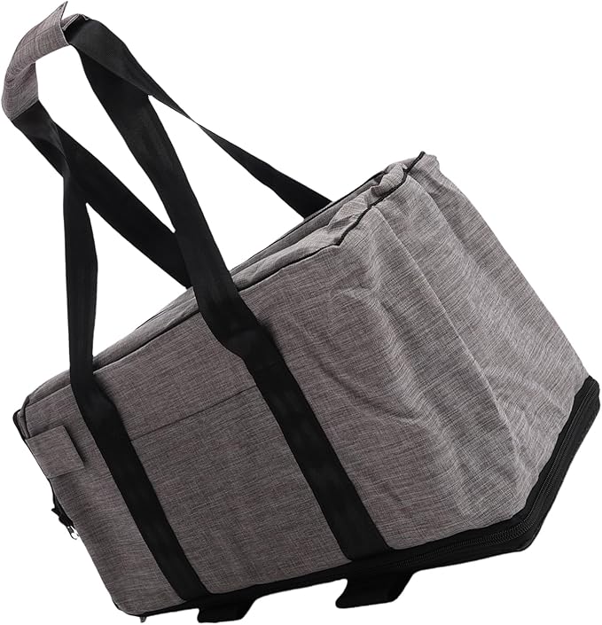 Center Console Dog Car Seat for Small Dogs, 300DPU Oxford Cloth with PP Cotton, Portable Booster 16.5x7.8x8.7in - Secure Dual Straps, Wide Angle View, Easy Installation