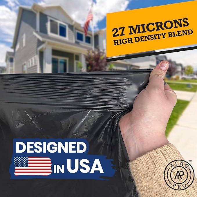ALAGPRO® 50 Premium Dog Waste Station Can Liners -1 Roll of 50 bags - Standard Size 26" W x 33" L (10-13 gallons) - Heavy Duty Pet Poop Trash Can Bags, 40% Thicker than Competitors Bags (1.1 mil)