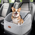 PICK FOR LIFE Dog Booster Car Seat for Small Medium Dogs - Memory Foam Elevated Pet Seat with Storage Pockets, Clip-On Leash - Washable Travel Seat for Dogs up to 35 lbs