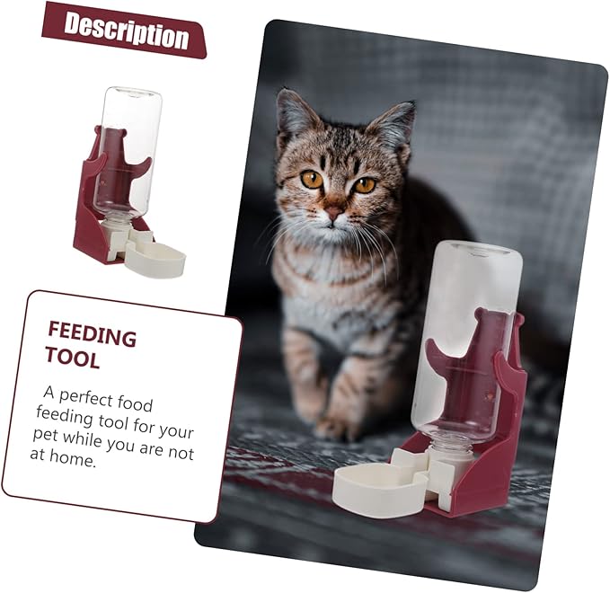 Mipcase 2pcs Pet Hanging Water Feeder Automatic Water Dispenser for Cats Dogs and Animals Capacity Design for Cages and Outdoor Use