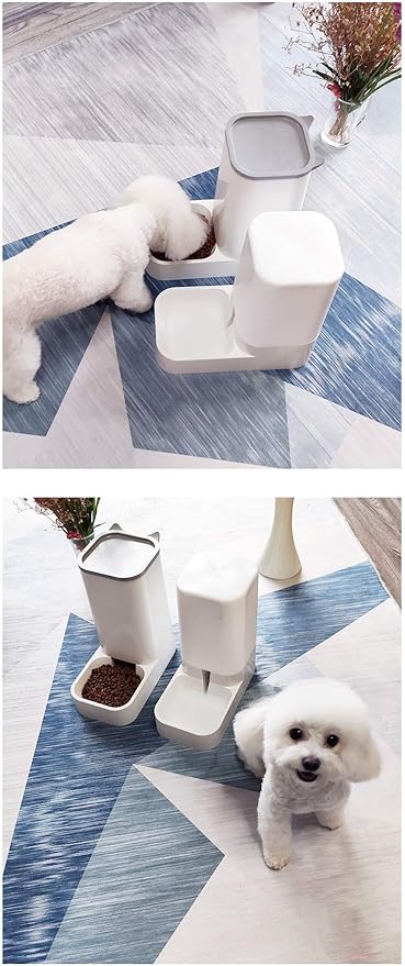 Petlex Cat Automatic Water Feeder, Dog Food and Water Dispenser, Self Feeding Feeder and Waterer for Cats, Dogs