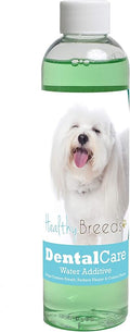 Healthy Breeds Dog Dental Care Water Additive for Coton de Tulear - Helps Freshen Breath, Reduce Plaque & Control Tartar - Mint Flavor - 8 oz