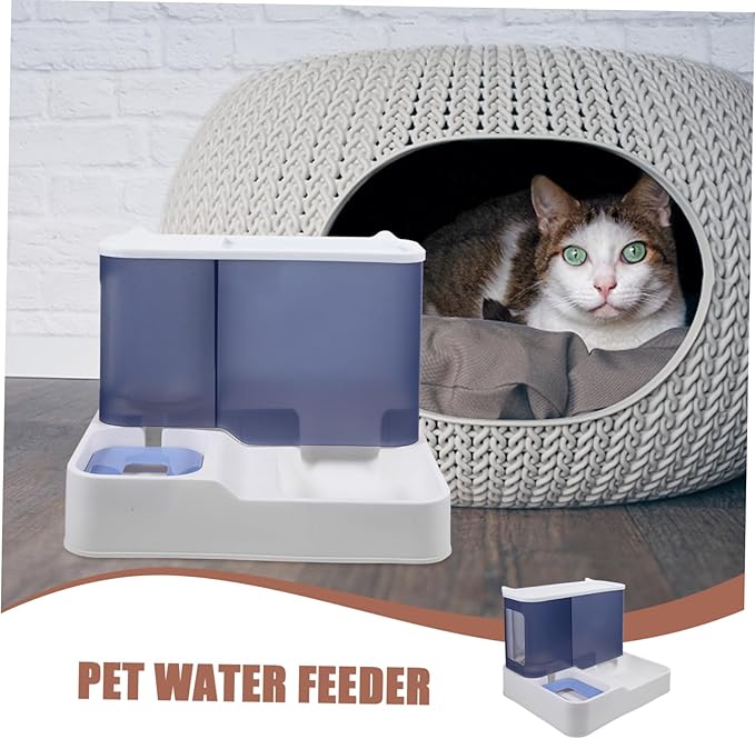 Sosoport Sturdy Pet Drinking Feeder Automatic Pet Waterer Bowl Filter for Small to Medium