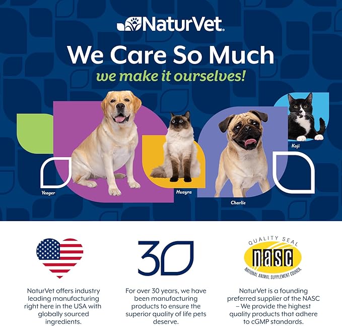 NaturVet Quiet Moments Calming Dog Supplement, Dog Soft Chews with Melatonin to Help Reduce Stress from Storms, The Vet, Fireworks, and Travel, Bacon and Chicken Flavored Pet Supplement, 65 Count