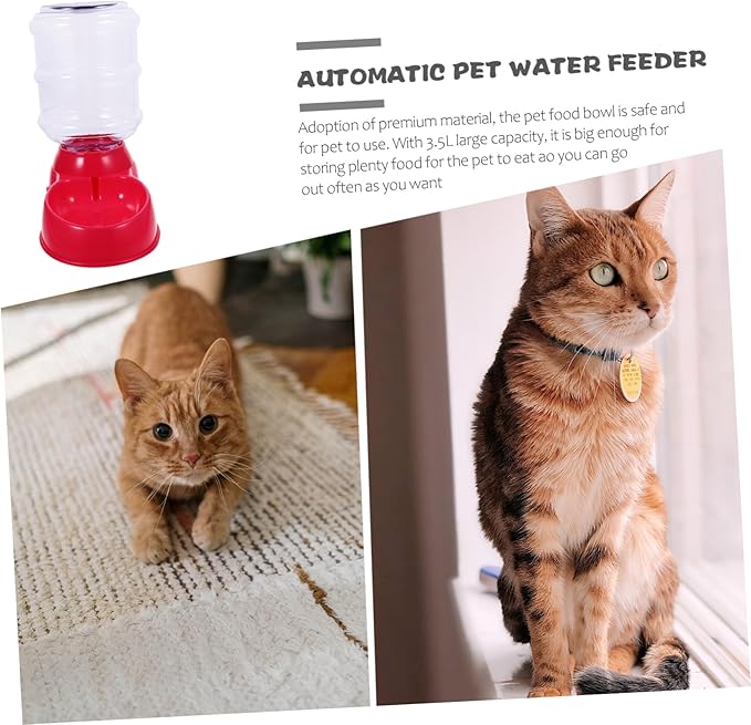 Happyyami Pet Food Bowl Drinking Fountain Feeding Device Drinking Water Basin Water Bowl