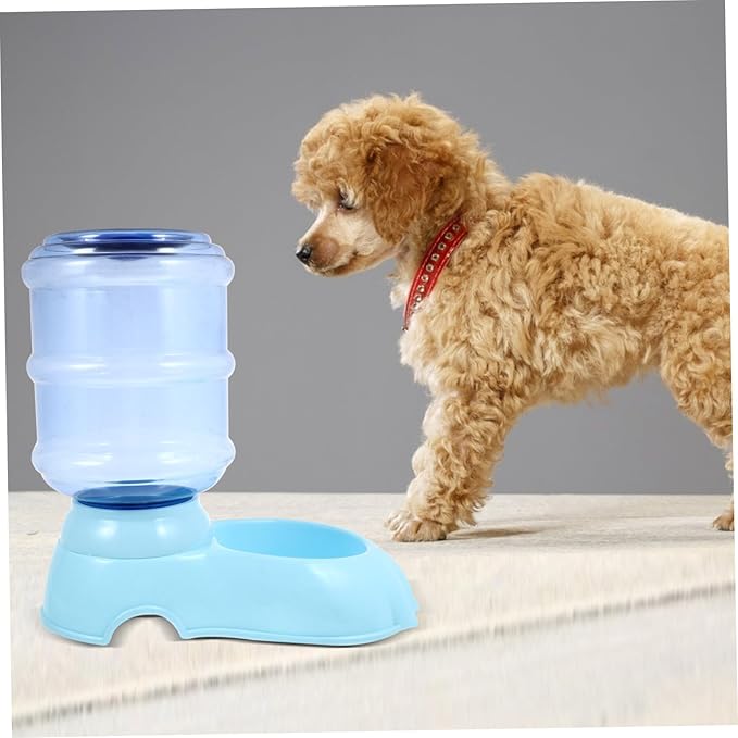 BESPORTBLE Automatic Dog Water Bowl and Feeder Pet Water Dispenser Deepened Trough for Easy to Compact for Cats and Dogs Random Color