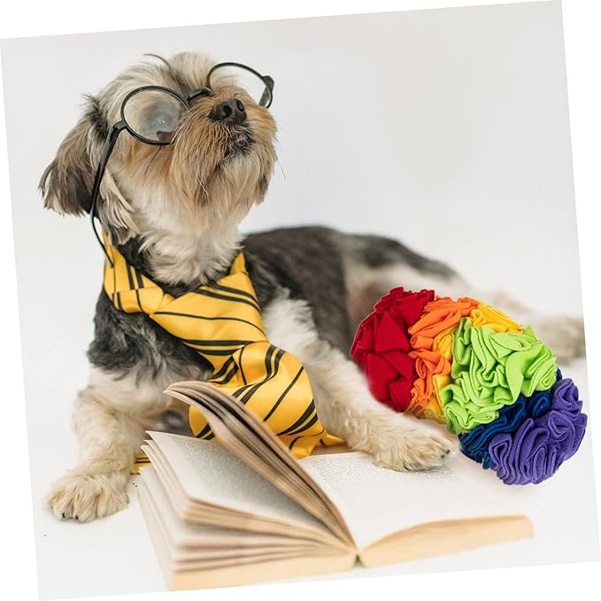 HANABASS Portable Dog Snuffle Mat Colorful Foraging Toy for Puppies Interactive Feeding Puzzle Engaging and Durable Design for Mental Stimulation and Boredom Relief