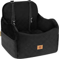 Car Seat Booster for Dog: High-Support Memory Foam Pet Car Seat for Small/Medium Dogs Under 35lbs with Elevated Cushion - Detachable Washable Puppy Travel Bed for Driving with Pockets