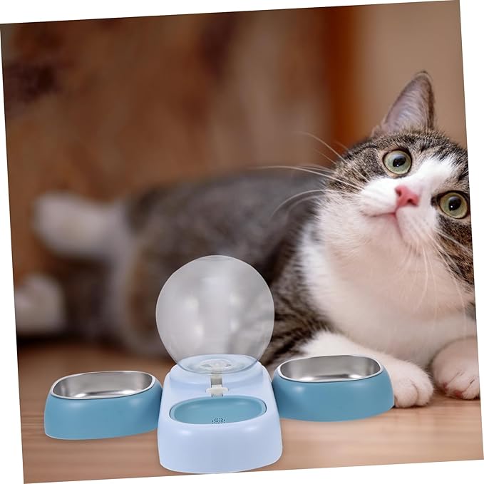 Automatic Pet Water Dispenser Capacity Drinking Fountain for Cats and Dogs Smooth Surface for Easy Cleaning Observe Water Volume Simple Design