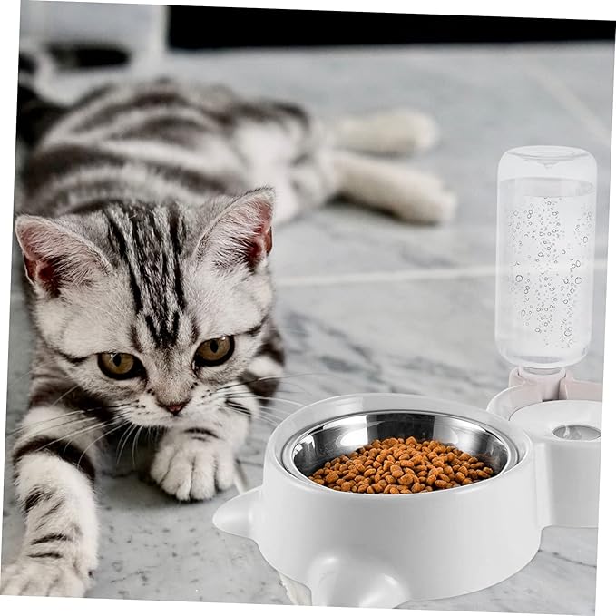 Practical Pet Drinking Feeder Automatic Water Dispenser Plastic Bowl Ideal for Small Dogs