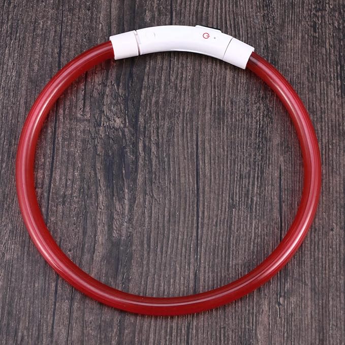 KESYOO Led Glowing Dog Collar USB Rechargeable Pet Collar for Night Safety -Saving Design for Shapes