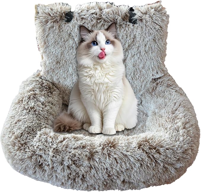 Dog Seat for Car | Large Cat Car Seat Travel Cushion - Pet Supplies Washable Travel Bed for Medium Small Puppy Kitten Vehicle Traveling Vet Visit Daily Vacations